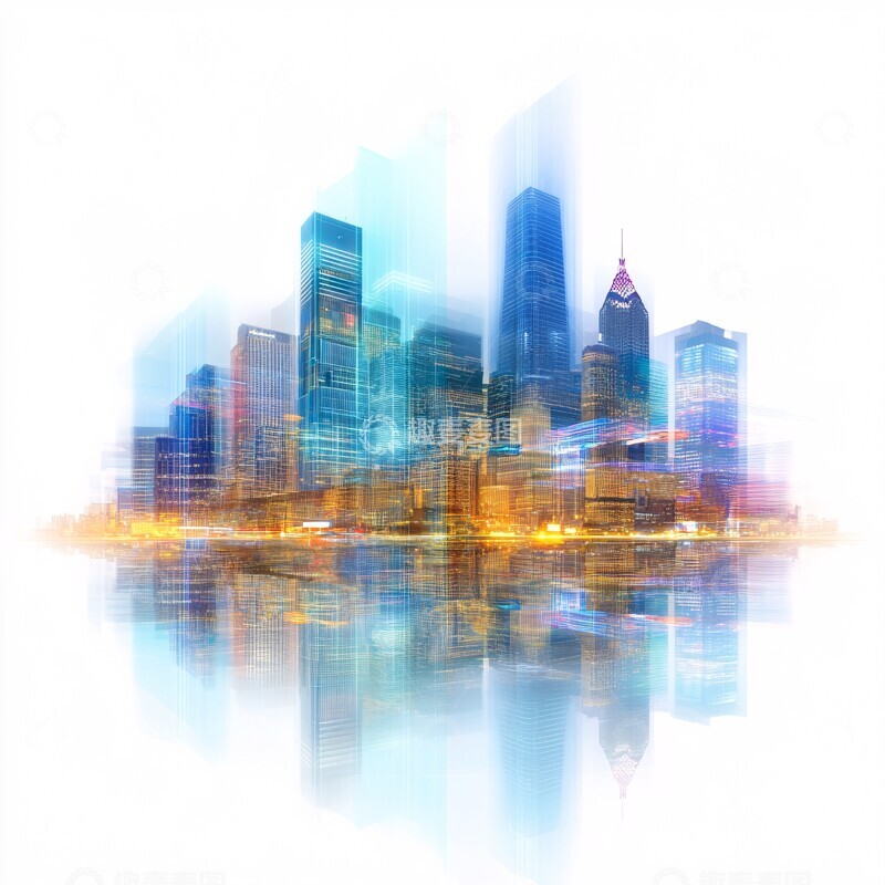 高清大图下载【趣麦麦图】智能城市天际线1