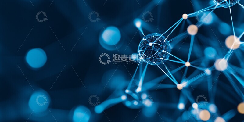 高清大图下载【趣麦麦图】金属球网络图