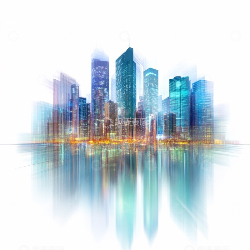 高清大图下载【趣麦麦图】智能城市天际线3