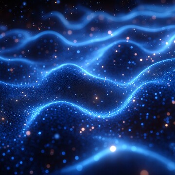 蓝色光波科技背景