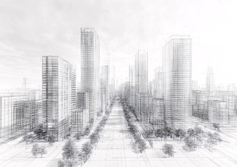 高清大图下载【趣麦麦图】城市蓝图设计