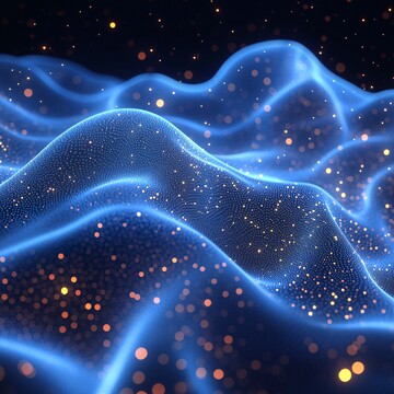 蓝色光波科技背景1