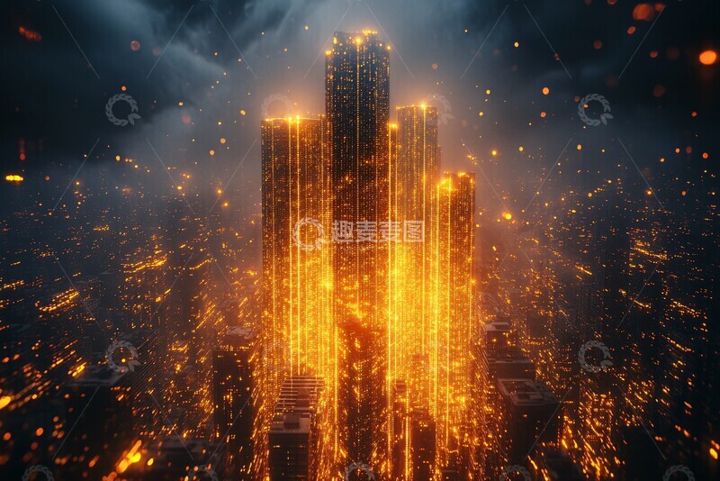 高清大图下载【趣麦麦图】黄色发光颗粒楼层1