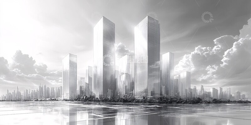 高清大图下载【趣麦麦图】玻璃建筑城市景观3