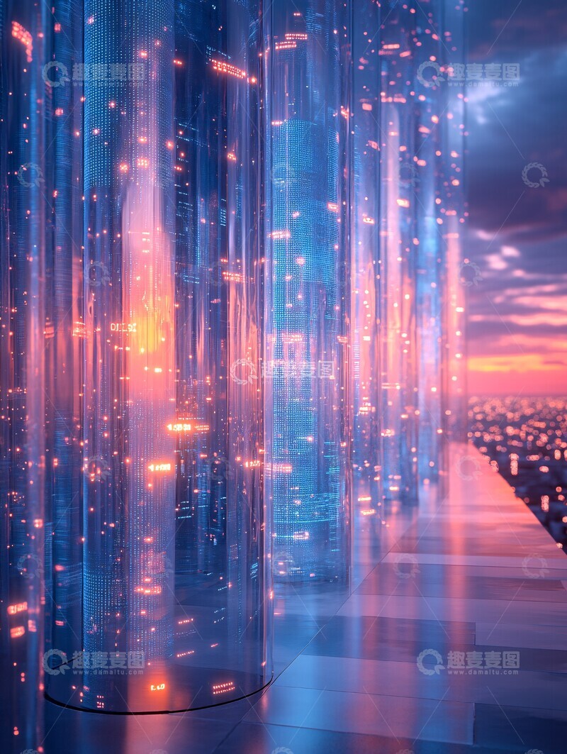 高清大图下载【趣麦麦图】智能城市数据图