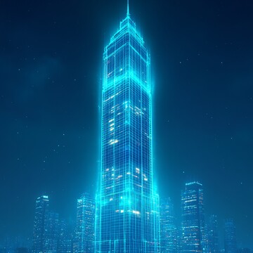 银行大厦线框图1