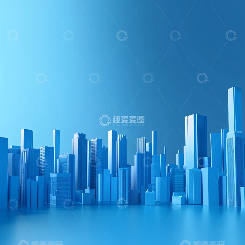 高清大图下载【趣麦麦图】城市轮廓背景2