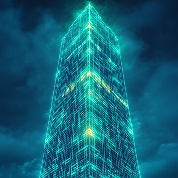 银行大厦线框图2