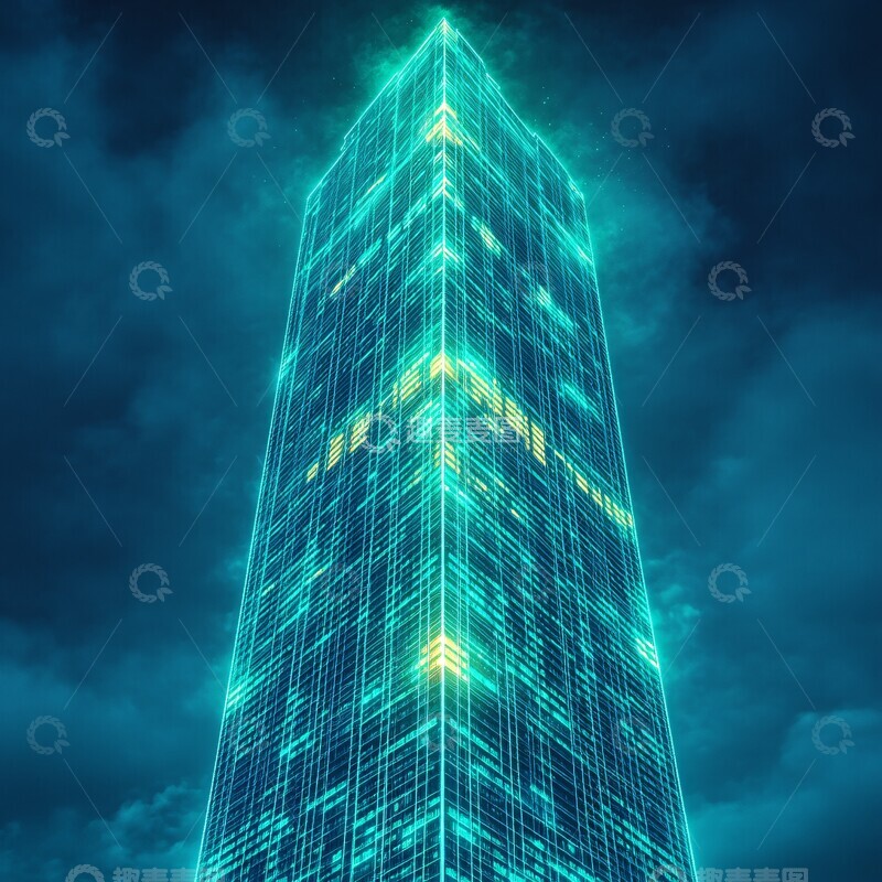 银行大厦线框图2