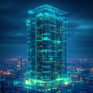 银行大厦线框图