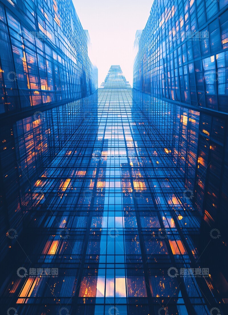 高清大图下载【趣麦麦图】数字城市双曝光2