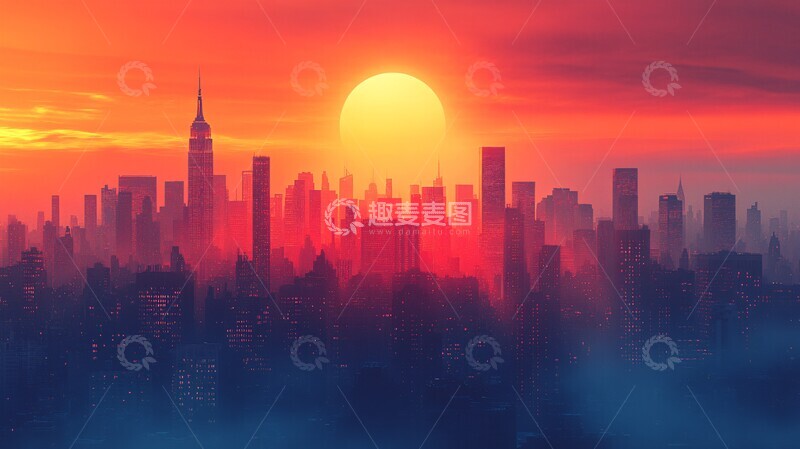 高清大图下载【趣麦麦图】建筑与未来建筑未来科技1