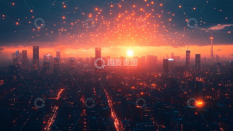 高清大图下载【趣麦麦图】智能电网系统