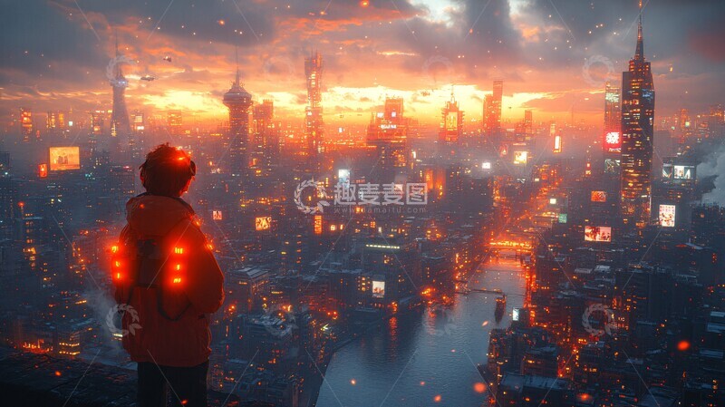 高清大图下载【趣麦麦图】城市景观城市景观未来2