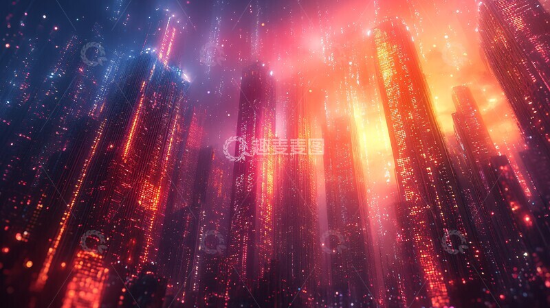 高清大图下载【趣麦麦图】多彩天际互联城1