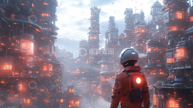 高清大图下载【趣麦麦图】机器人与人类协作2