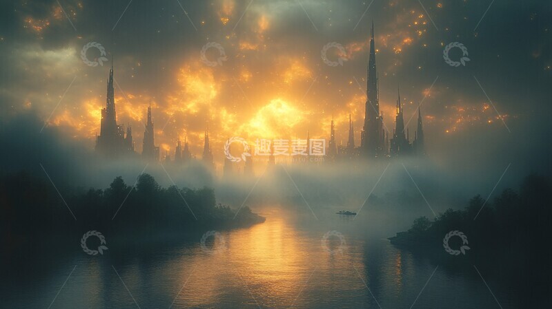 高清大图下载【趣麦麦图】科技城市科技城市技术1