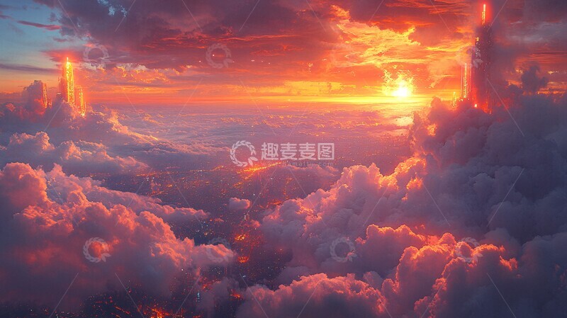 高清大图下载【趣麦麦图】城市景观城市景观未来