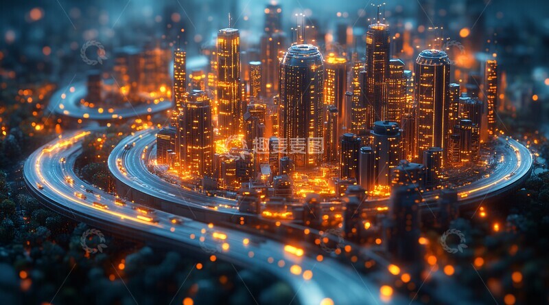 高清大图下载【趣麦麦图】未来城市科技景观1