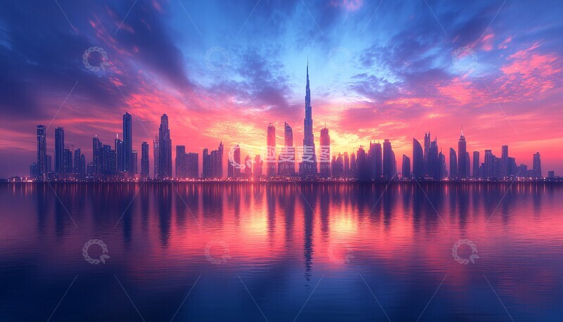 高清大图下载【趣麦麦图】未来科技天际线3