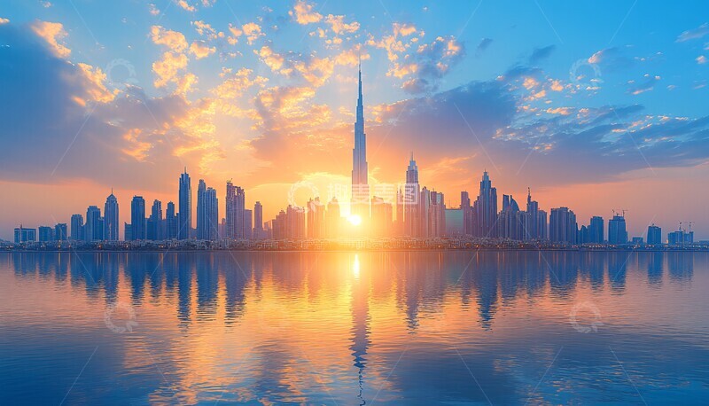 高清大图下载【趣麦麦图】未来科技天际线2