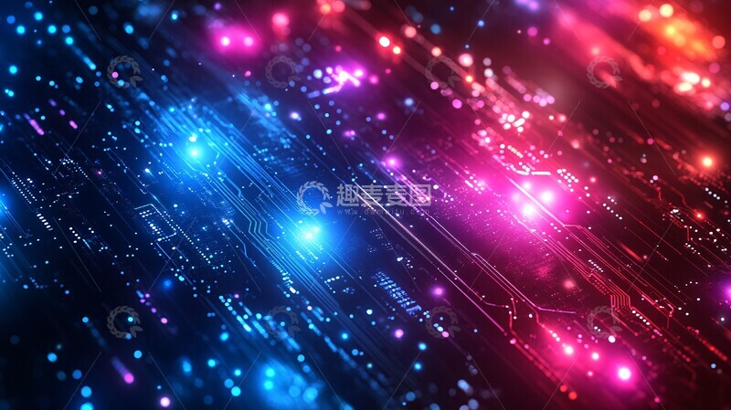 高清大图下载【趣麦麦图】科技数字背景