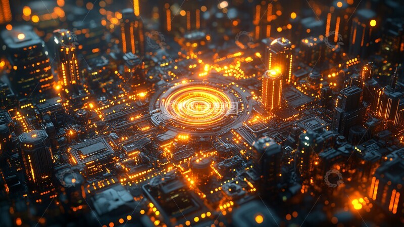 高清大图下载【趣麦麦图】未来城市夜景98