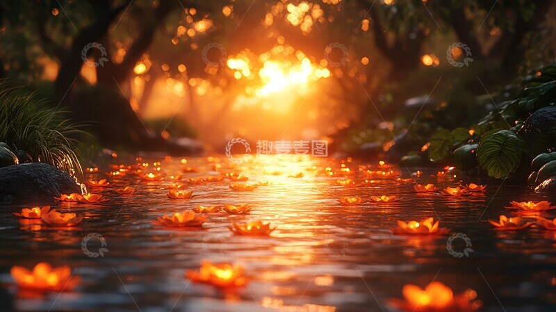 高清大图下载【趣麦麦图】渲染开场景艺术开场推广