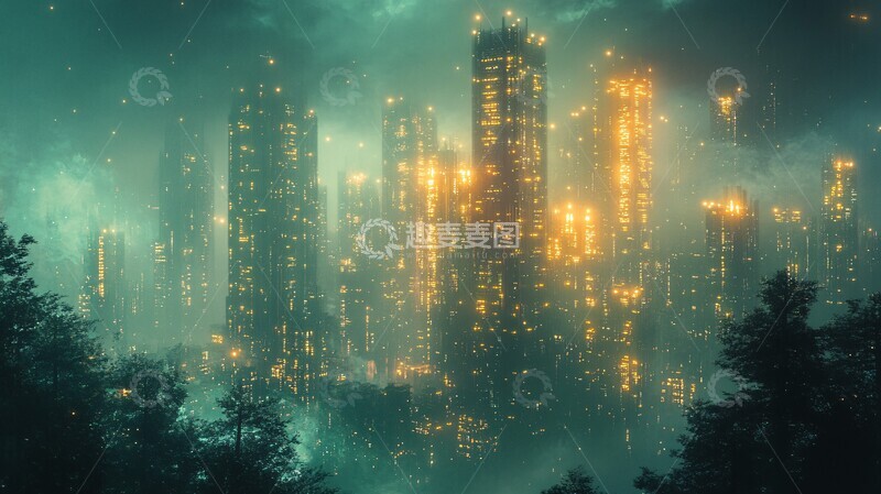 高清大图下载【趣麦麦图】数字灯光网络1