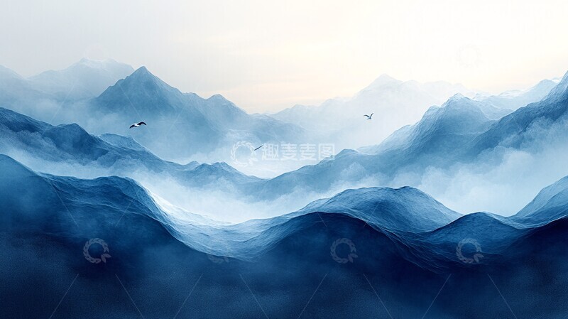 高清大图下载【趣麦麦图】区域连接团队