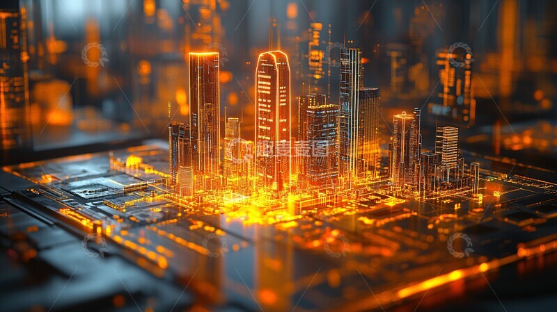 高清大图下载【趣麦麦图】无人机俯拍沙盘3