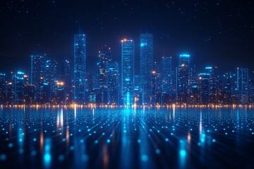 城市之夜线条图2