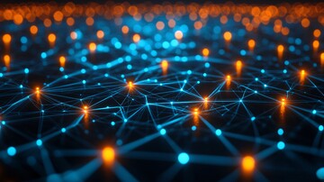 网络连接数字背景