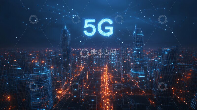 高清大图下载【趣麦麦图】数字城市网格