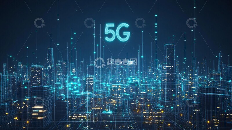 高清大图下载【趣麦麦图】数字城市网格1