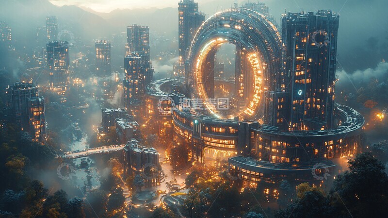 高清大图下载【趣麦麦图】城市规划中心