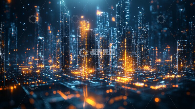 高清大图下载【趣麦麦图】未来都市群未来都市建筑2