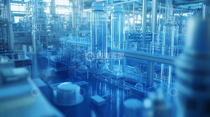 高清大图下载【趣麦麦图】蓝色玻璃建筑4