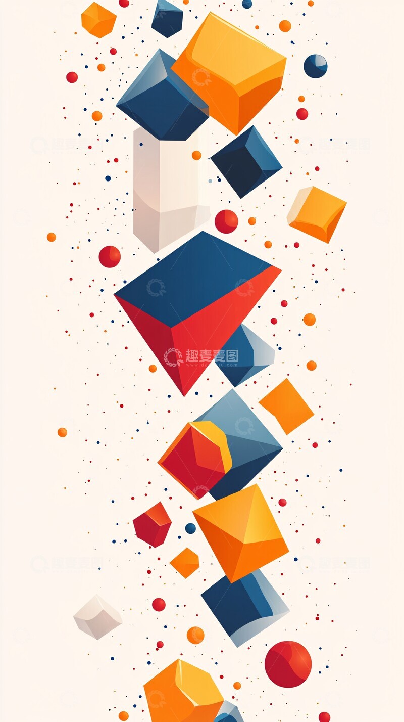 高清大图下载【趣麦麦图】几何形状排列图