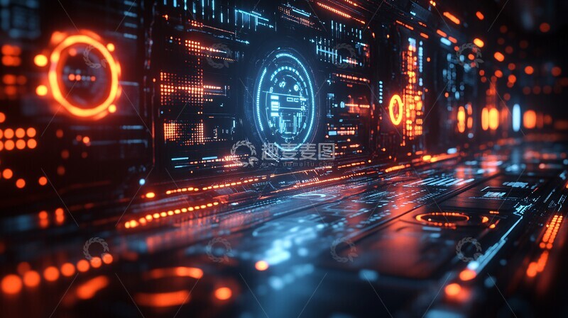 高清大图下载【趣麦麦图】科技创意数字风景