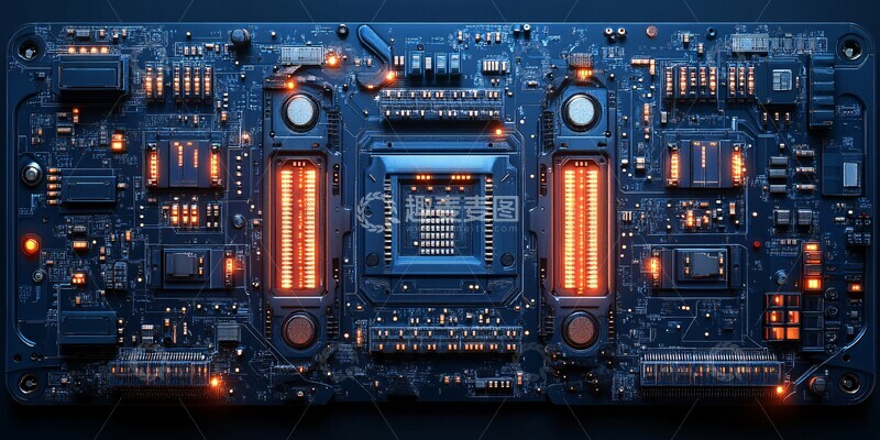 高清大图下载【趣麦麦图】虚拟芯片蓝光2