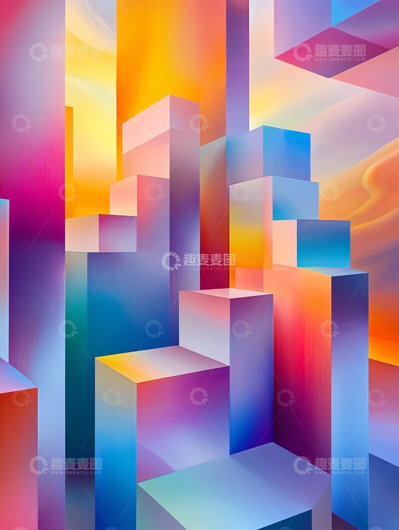 高清大图下载【趣麦麦图】几何形体码艺术