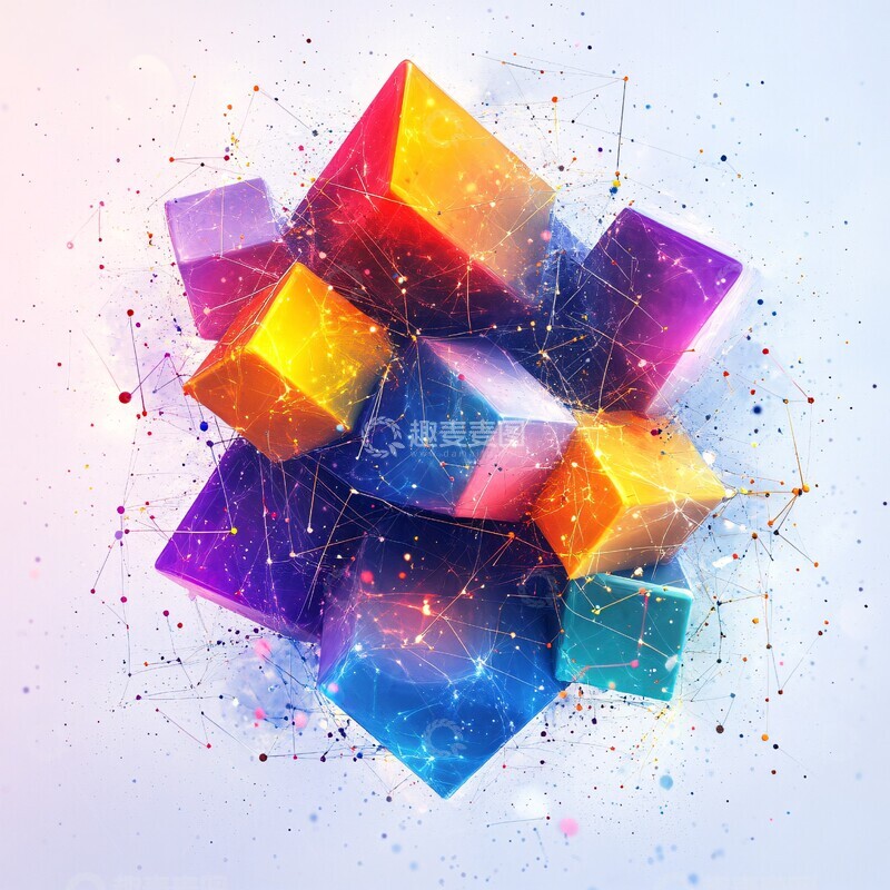 高清大图下载【趣麦麦图】数据流几何结构2