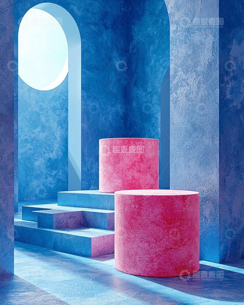 高清大图下载【趣麦麦图】粉色立方块粉色立方堆叠