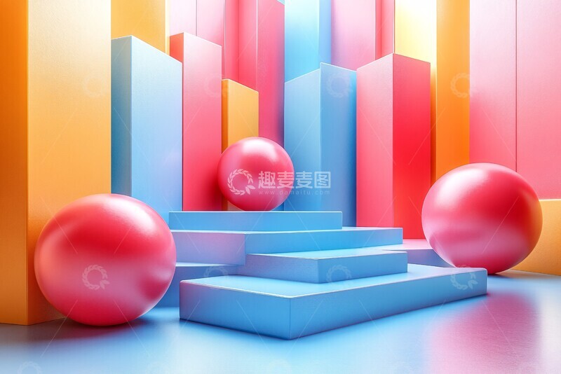 高清大图下载【趣麦麦图】动态几何图形