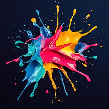 多彩喷溅多彩喷溅颜料