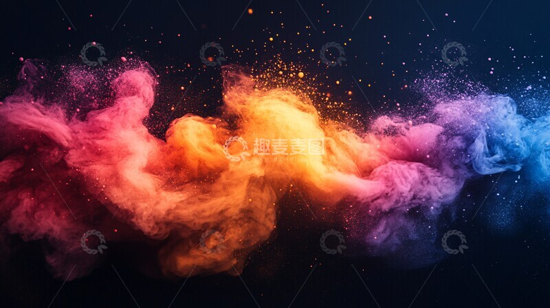 高清大图下载【趣麦麦图】彩色尘埃彩色尘埃中心