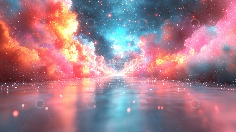 高清大图下载【趣麦麦图】星星反射光飞向镜头1