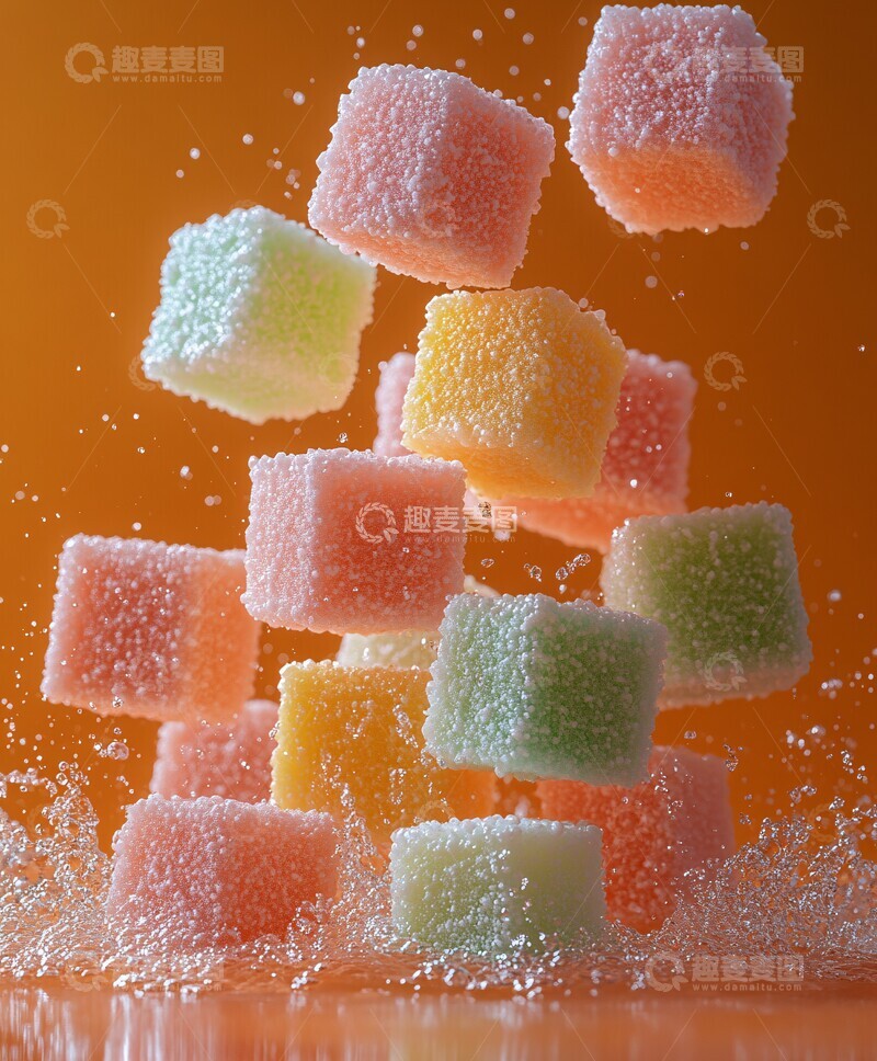 高清大图下载【趣麦麦图】泡沫立方下落2
