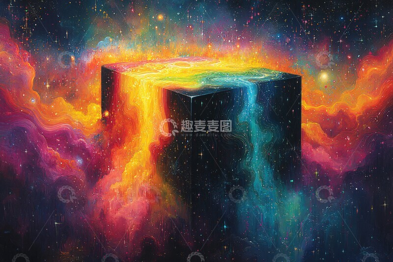 高清大图下载【趣麦麦图】黑立方彩虹音乐2